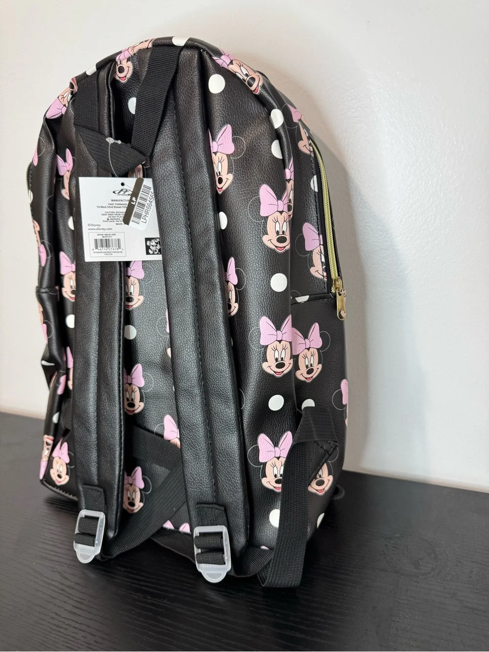 Disney Kids Minnie Mouse 16” Backpack - Black NWT